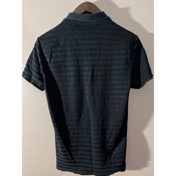 Burberry Black Polo Shirt with Textured Knit Design - Picture 5 of 5